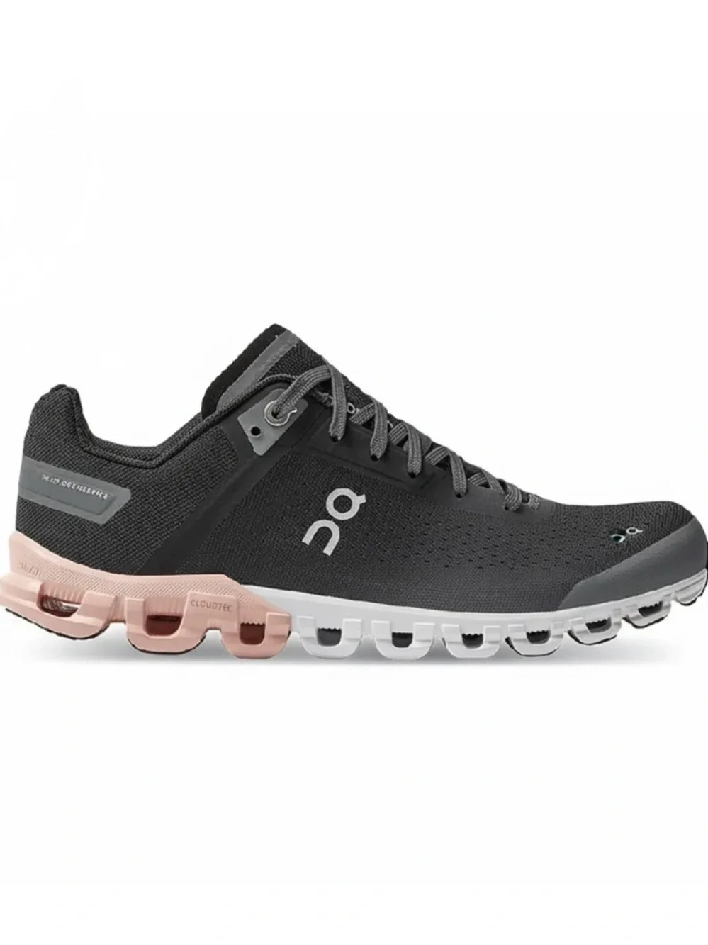 ON RUNNING Women's Cloudflow Sneaker, black and rose gold